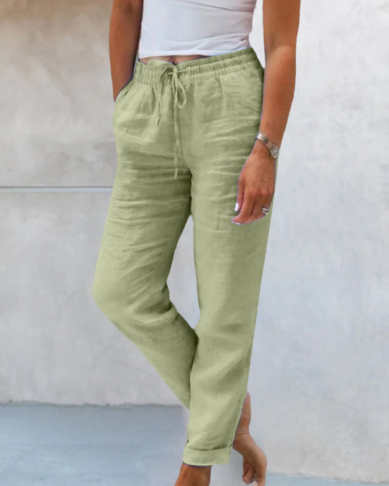 Federica - Straight-Leg Casual Pants