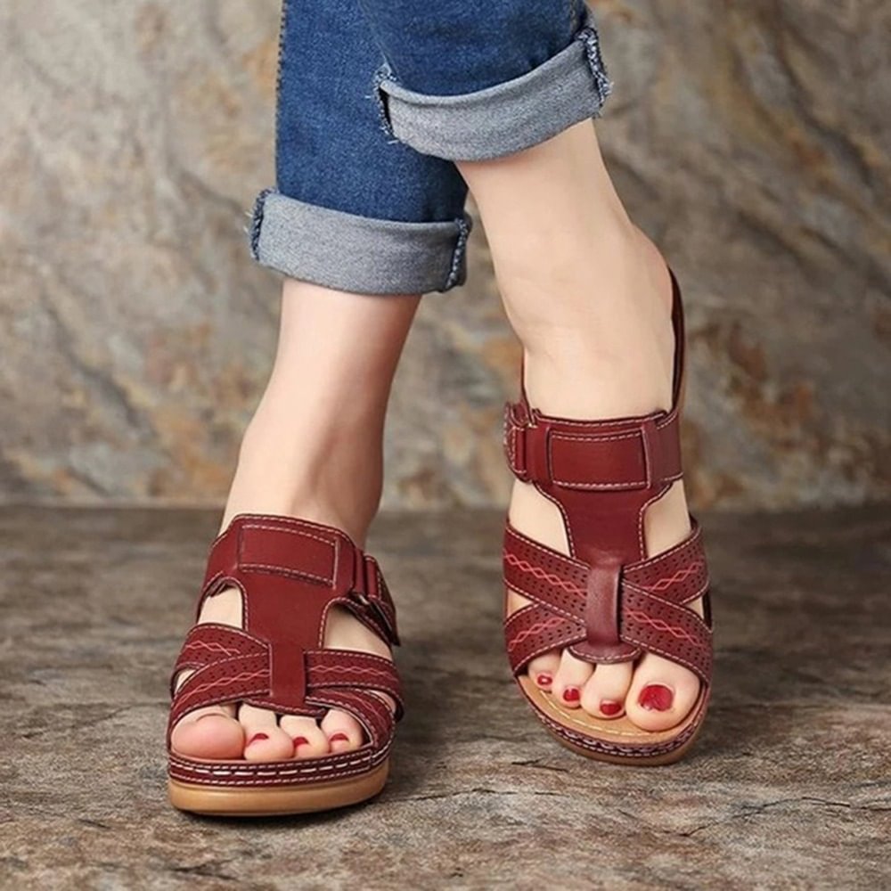 Sofia - Leather orthopedic sandals