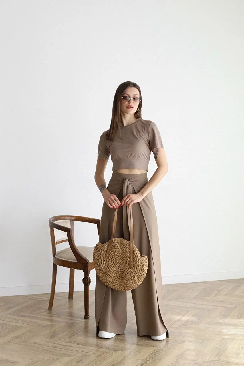 Marika - Wide Linen Trousers