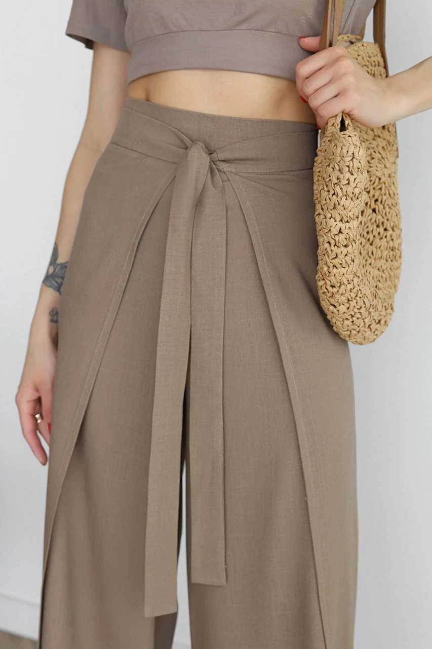 Marika - Wide Linen Trousers