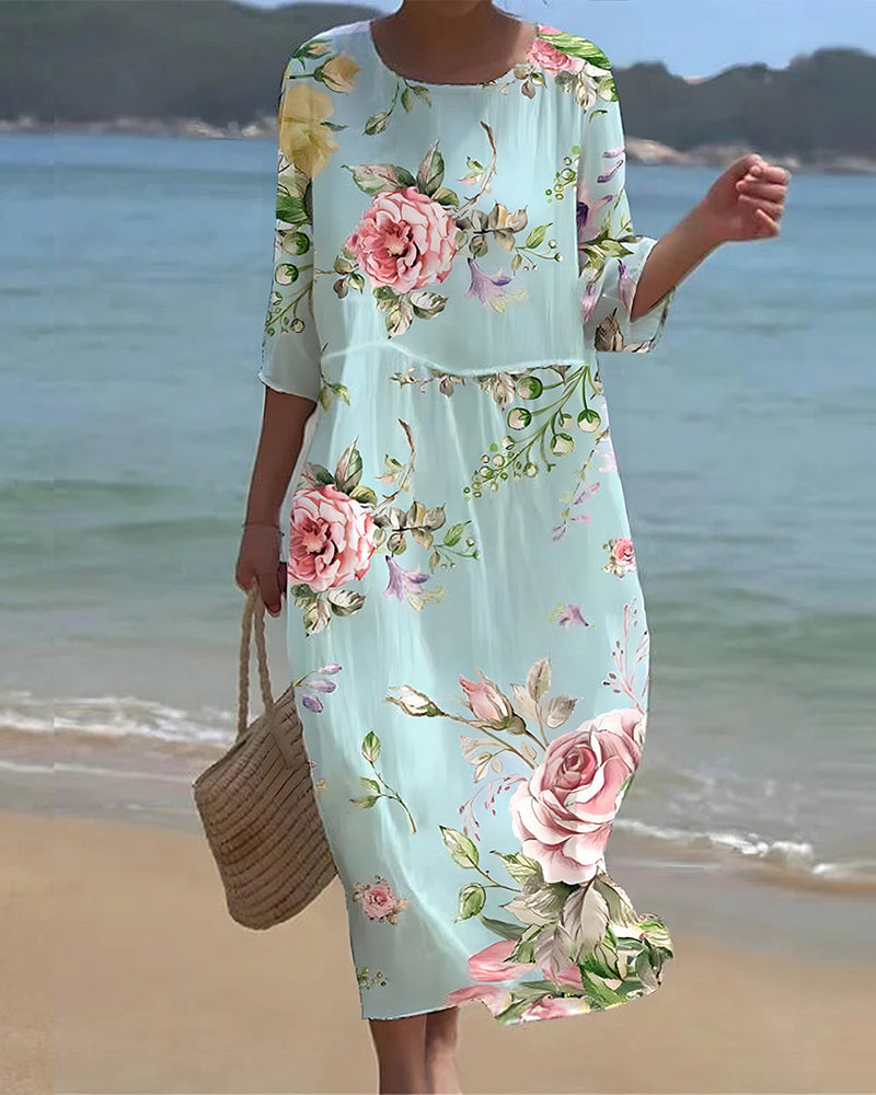 Miranda - Elegant Floral Dress