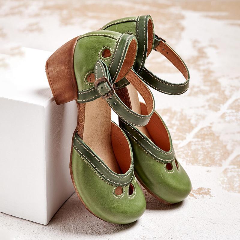 Amelia - Low heel orthopedic sandals