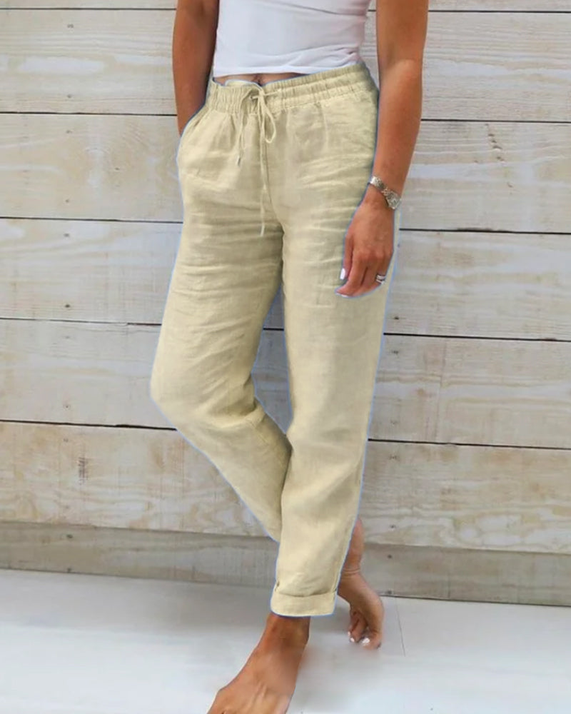 Federica - Straight-Leg Casual Pants