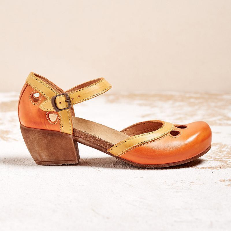 Amelia - Low heel orthopedic sandals