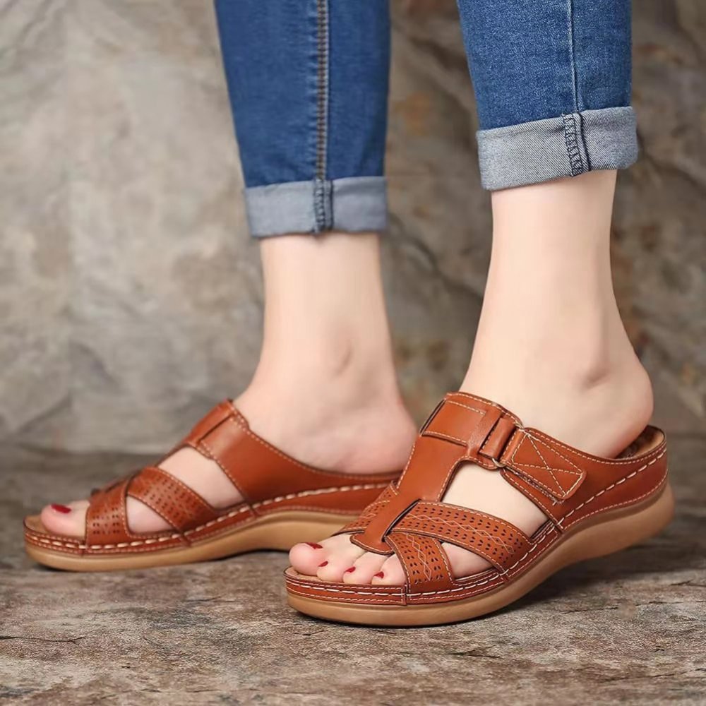 Sofia - Leather orthopedic sandals