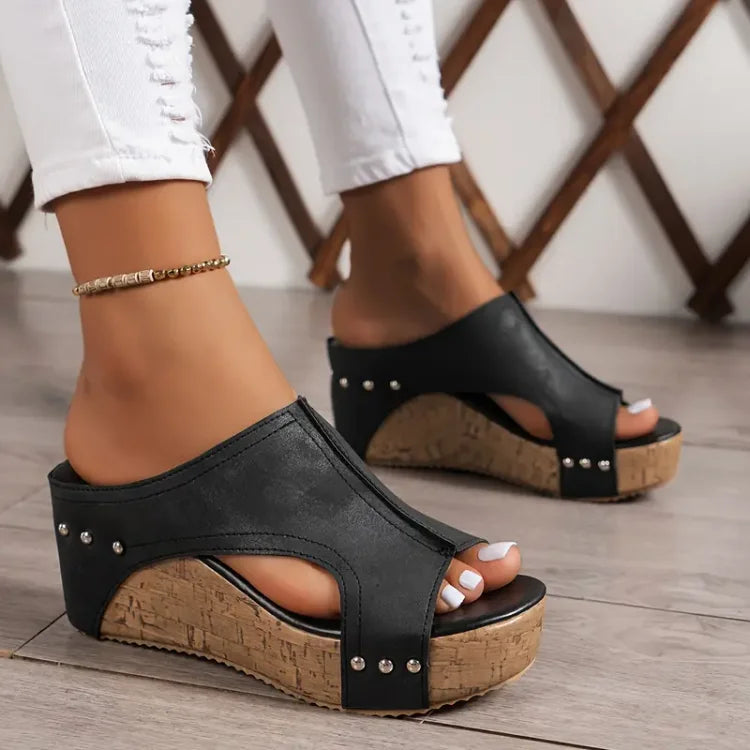 Sylvia - Leather Summer Sandals