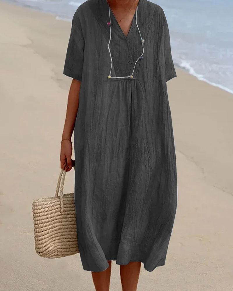 Melanie - Midi beach cover-up dress