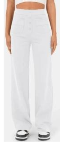 Favre - Elasticated trousers with high waist