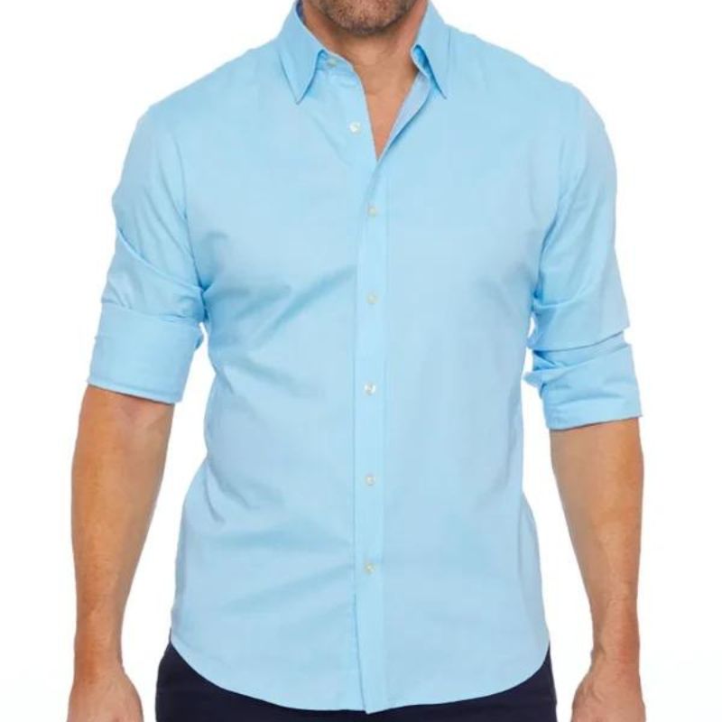 Oxford - Wrinkle-Free Zip-Up Shirt