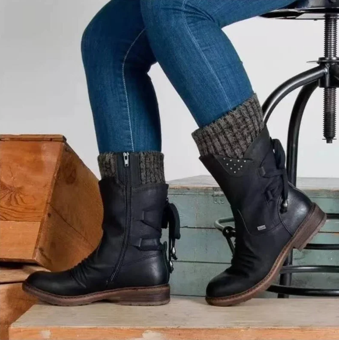 Julia | Wool Boots With Orthopedic Support For The Lower Back