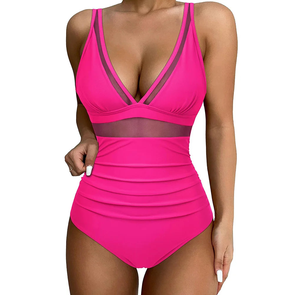 Emeliana - Trendy Bathing Suit with Tummy Control