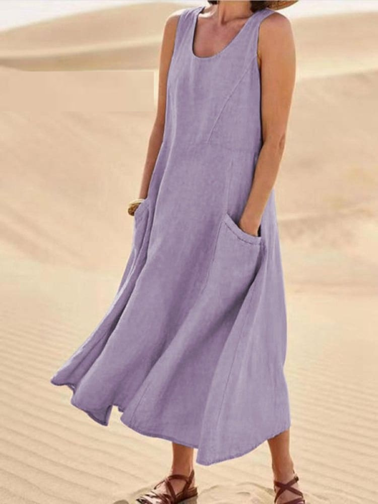 Emily - Elegant Summer Dress With Tummy Coverage