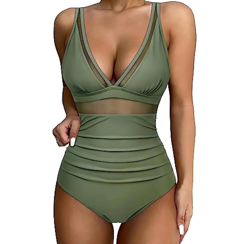 Emeliana - Trendy Bathing Suit with Tummy Control