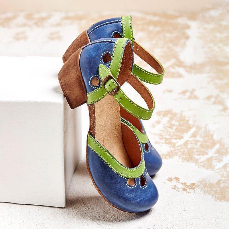 Amelia - Low heel orthopedic sandals