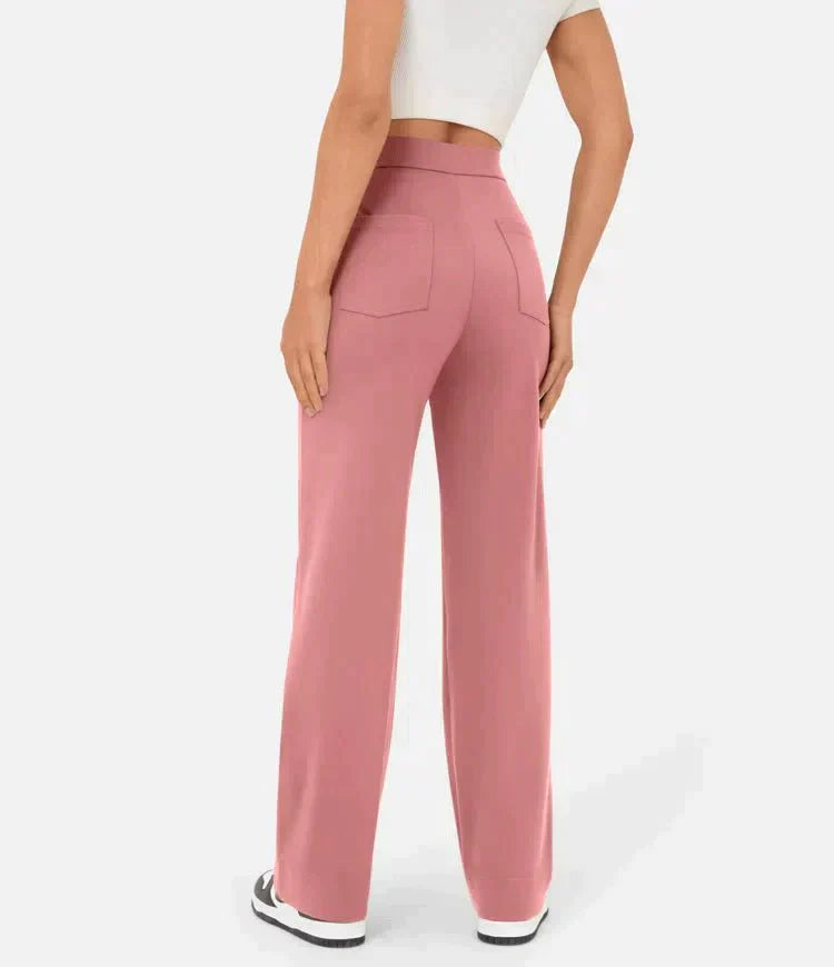 Favre - Elasticated trousers with high waist