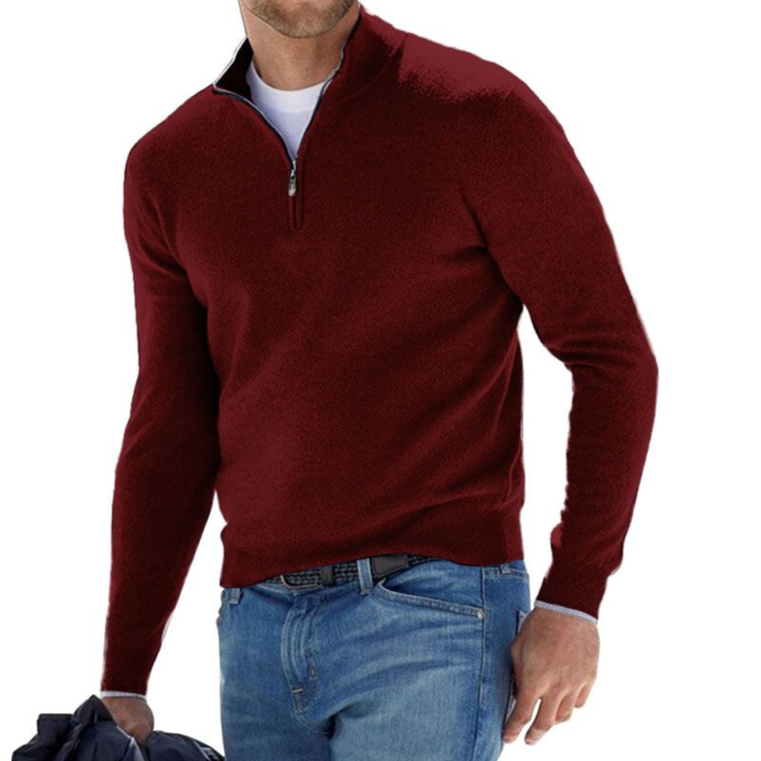 Liam - Sweater with Half Zipper